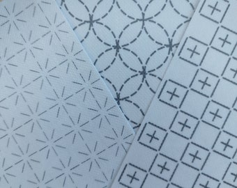 Sashiko Mending Transfers, Abnehmbares, Waschbares Stickmuster