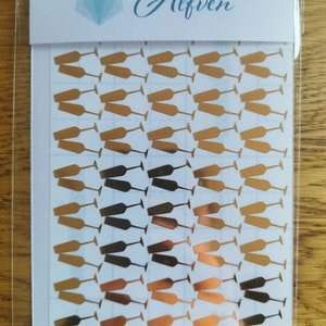 100 stickers pour flûte à champagne pour mariages ou célébrations