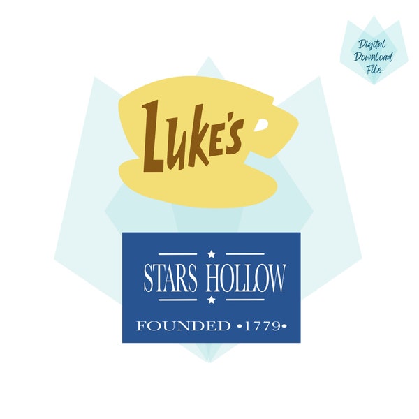 Lukes Diner and Stars Hollow SVG and PNG Files