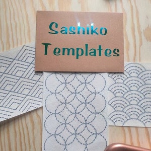 Sashiko | Visible Mending | Washable Transfers | Removable Mending Transfers