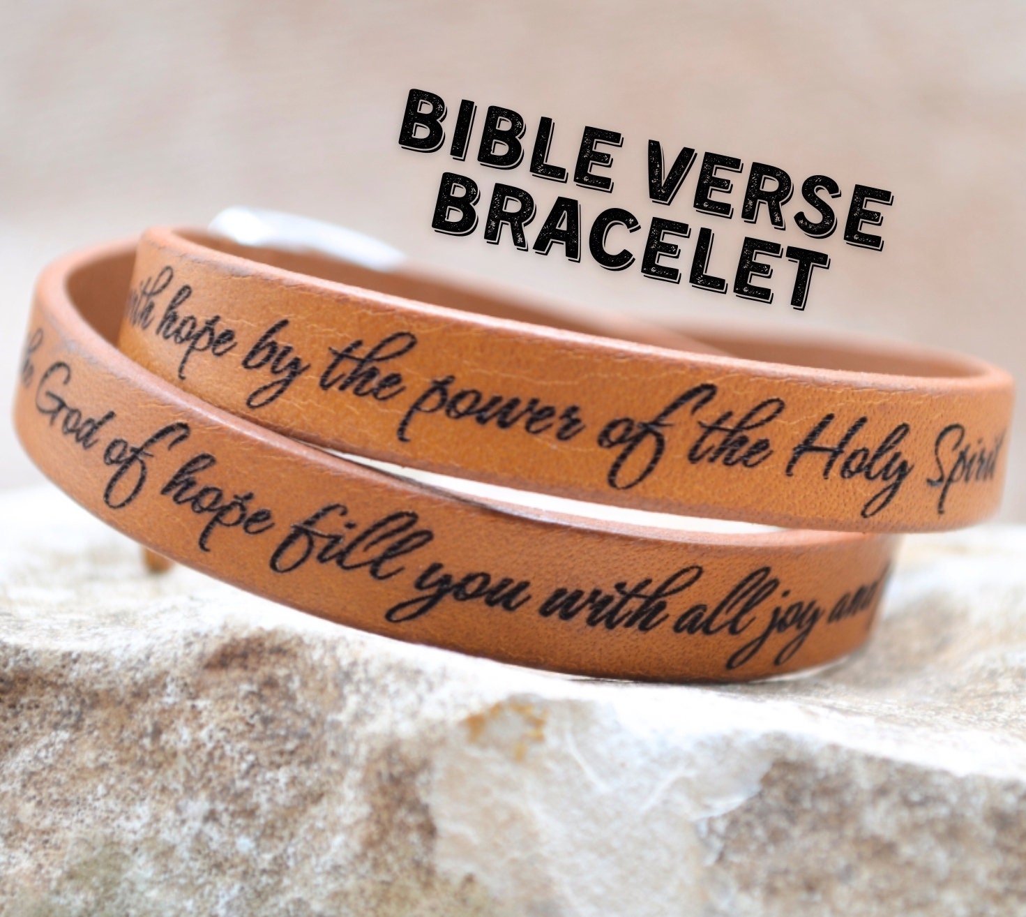 Leather band shop bracelets with sayings