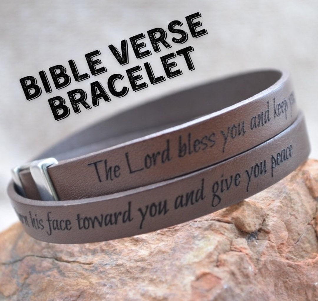 Christian Bracelet for Men Christian Gift for Men Handmade Genuine