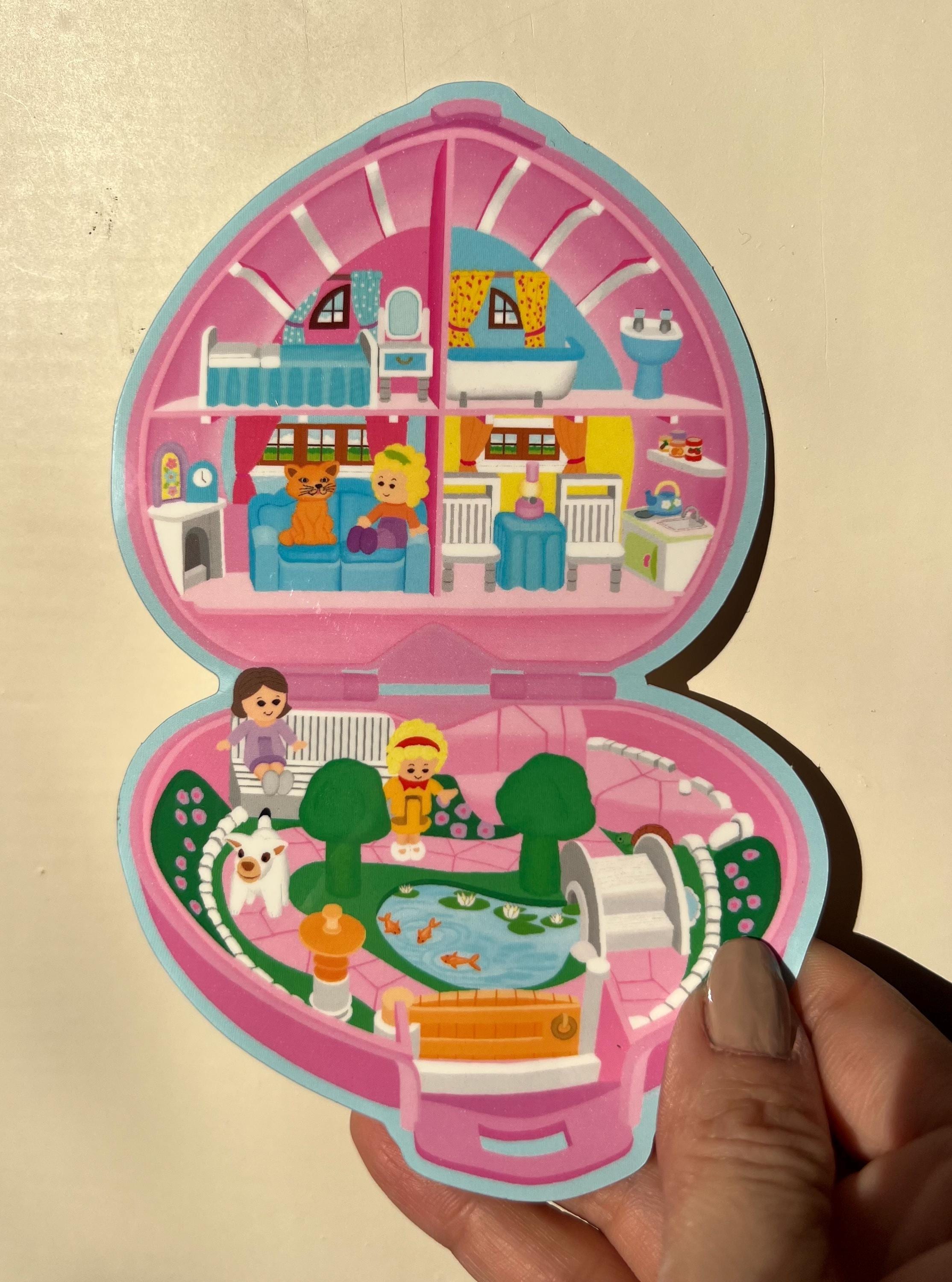 Polly pocket sticker inspired in “Polly’s Country Cottage” vintage set, from 1989