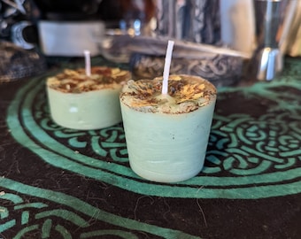 Mini vela de dinero y prosperidad