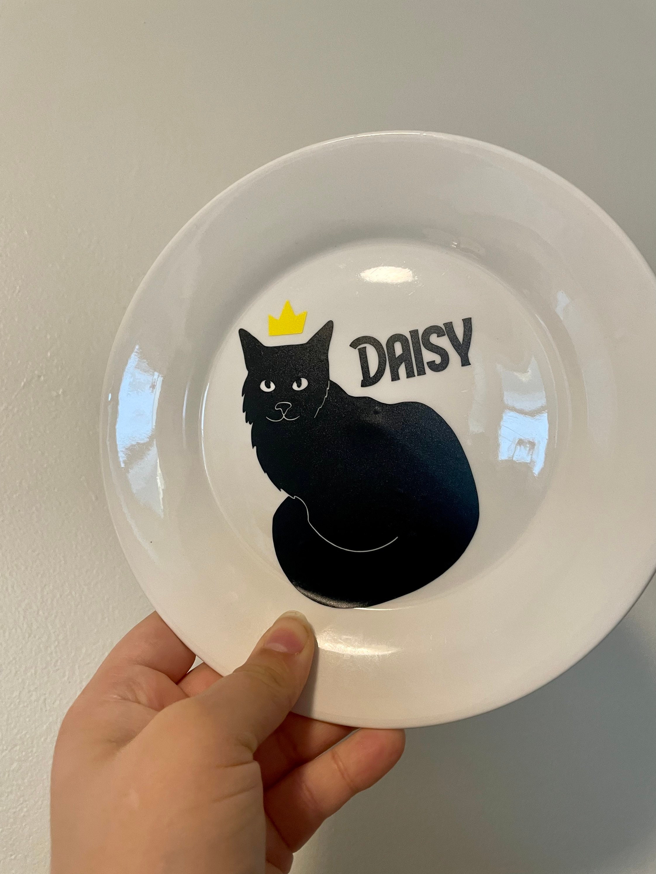 Personalized Cat/dog Bowl, Custom Cat/dog Dish, Cat Food Saucer, Kitten
