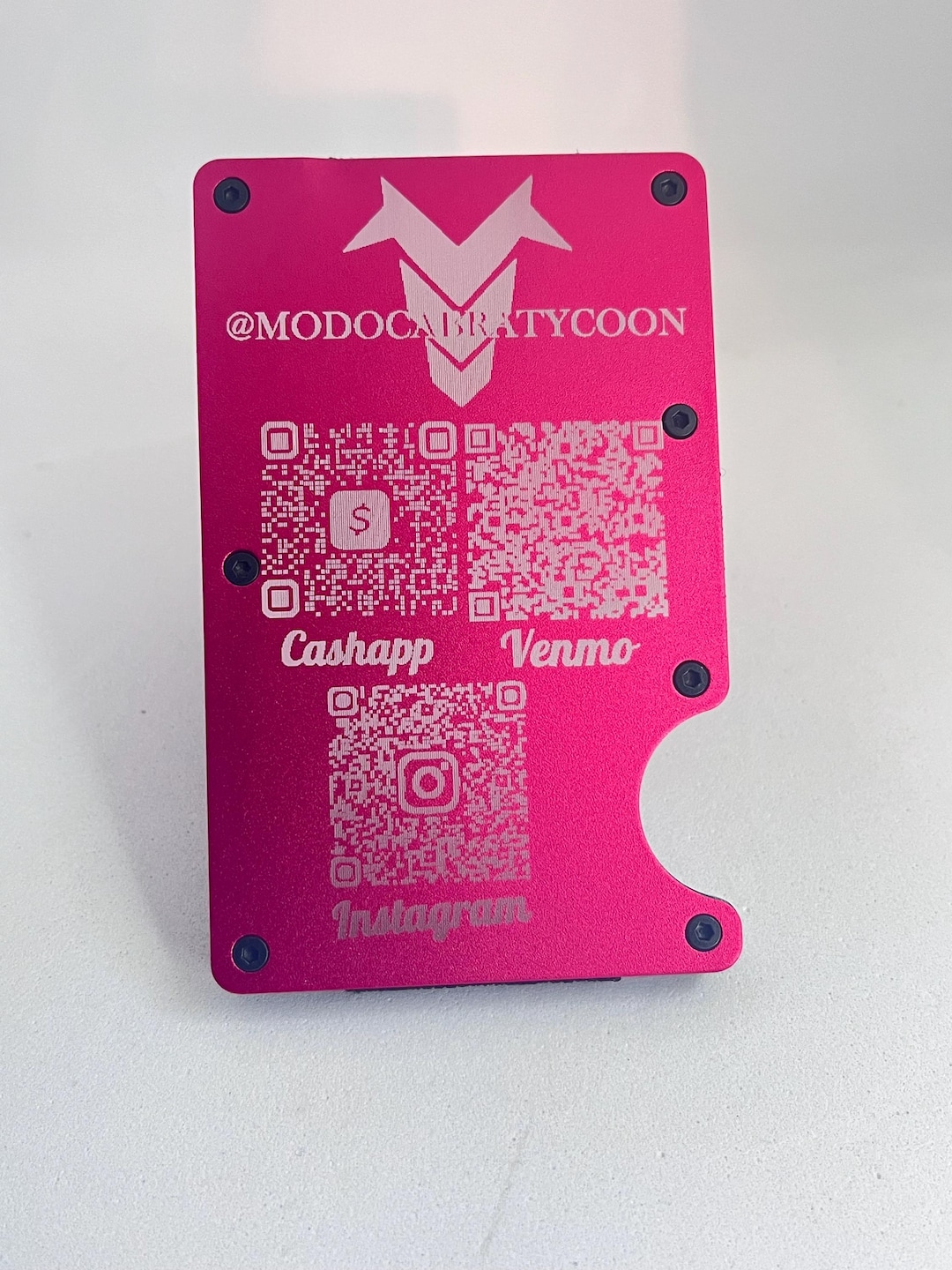 Qr Code Wallet Buisness QR Code Wallets Personalized Metal Wallet, RFID Blocking ...