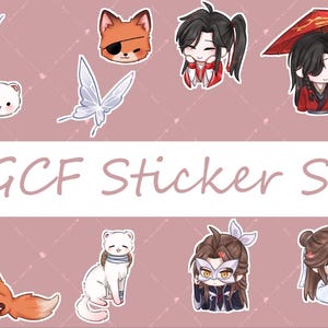 Heaven Official's Blessing (Tian Guan Ci Fu) Clear Sticker Pack
