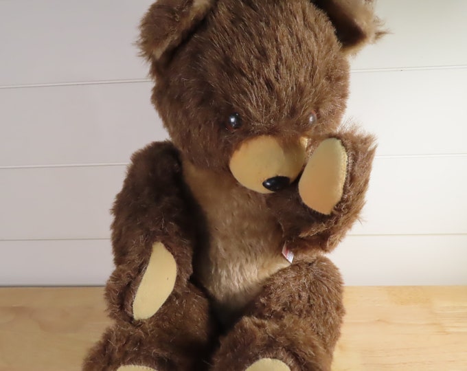 Vintage Teddy Bear Made in Israel Toyland 1972 Large Vintage Toys