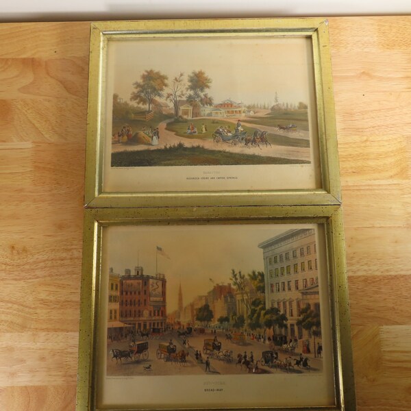 Framed Lithographs Set Etsy