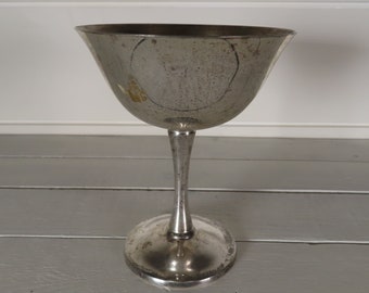 Vintage Champagne Stem - Silver Plated - Salem Portugal Import Drinking Cup Glass