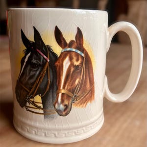 Vintage Lord Nelson Pottery Beer Stein w/ Equestrian Decor Made In England!