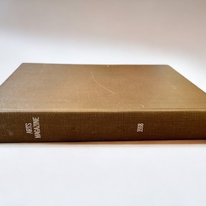 1968 Bound “Arts Magazine” Hardcover Book, 12 Month Collection of Art History, Art Reference Book