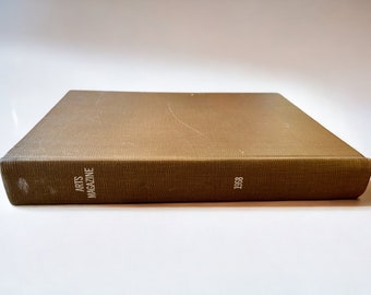 1968 Bound “Arts Magazine” Hardcover Book, 12 Month Collection of Art History, Art Reference Book