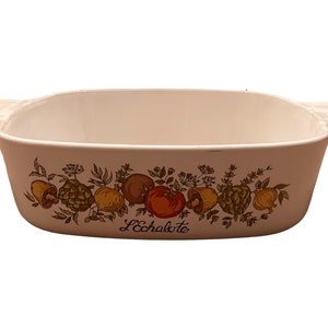 Vintage Corning Ware L&#39;Echalote A-1-B, 1 Quart casserole Dish, Spice Of Life 1972-1988