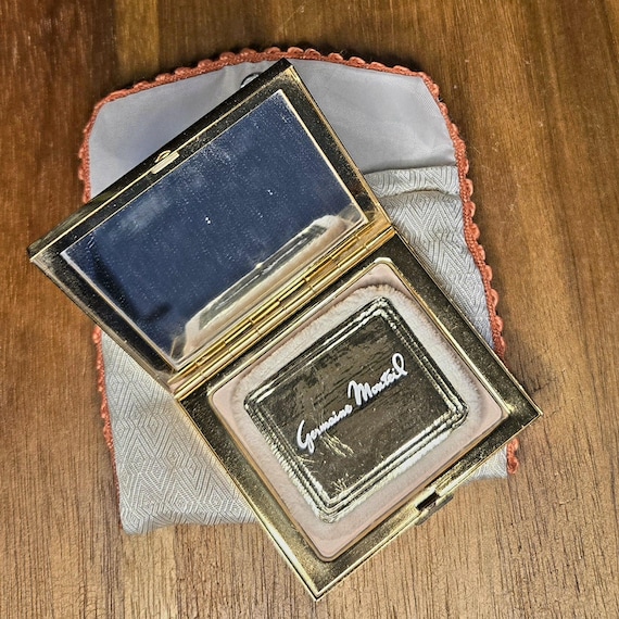 Compact Germain Monteil Vintage Powder Compact wi… - image 4