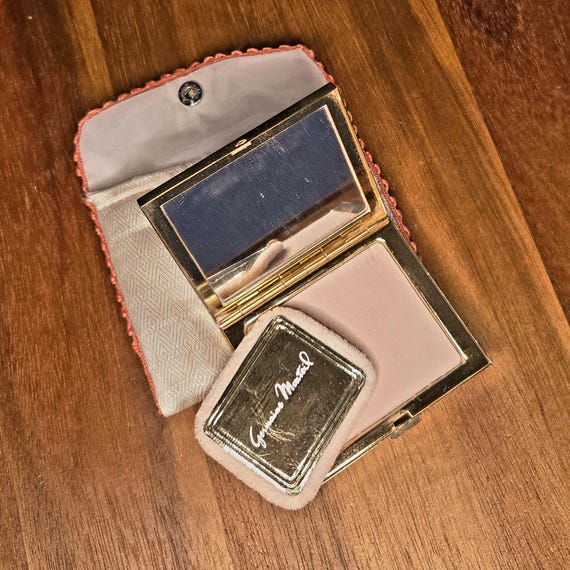 Compact Germain Monteil Vintage Powder Compact wi… - image 2