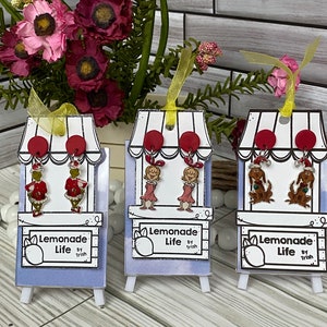 Grinch, Cindy Loo, Max the Dog acryl epoxy kerst hangoorbellen