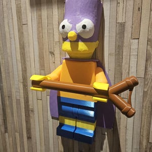 Personaggio big brick carta igienica gigante bart simpson idea regalo