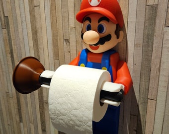 Reuzenpersonage "Big Brick", Mario van toiletpapier, cadeau-idee