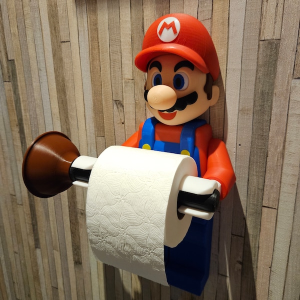 Personnage "facon Lego" geant toilet paper mario idee cadeau