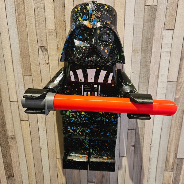 Personnage geant toilet paper style "lego" style loft starwars dark vador