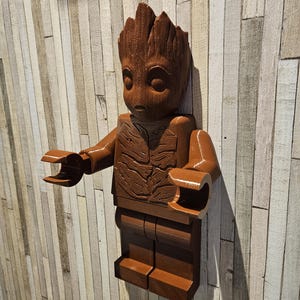 Personaggio carta igienica gigante "stile Lego" idea regalo Groot Marvel Avengers