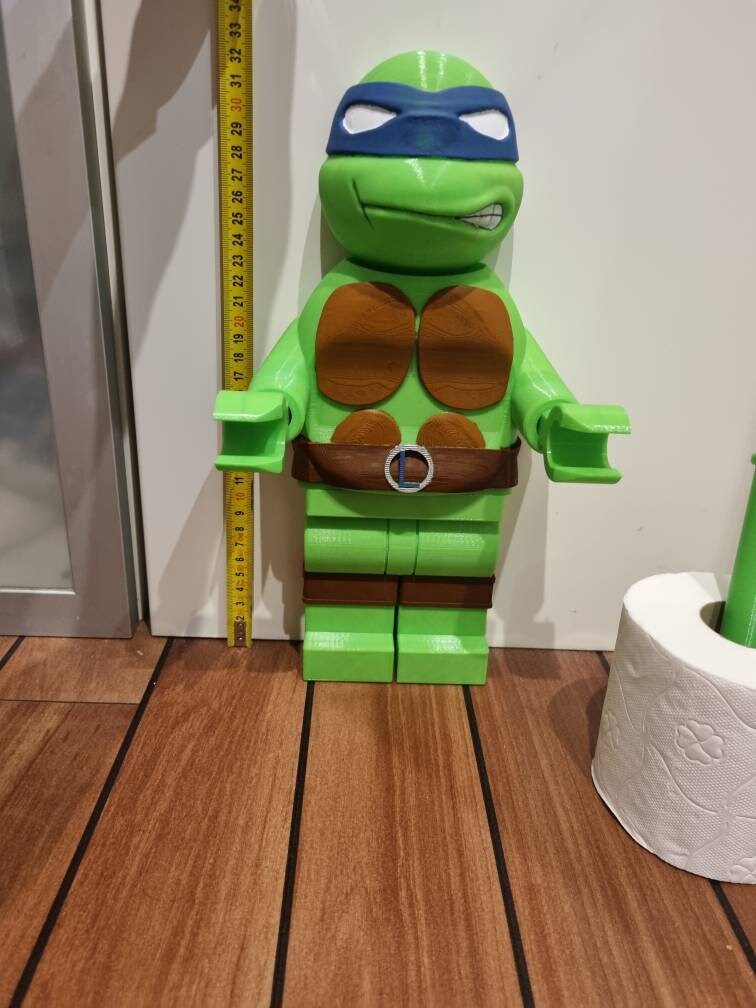 Character lego Style Giant Toilet Paper Ninja Turtle Leonardo Tmnt Gift