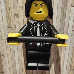 Personaggio di carta igienica gigante "stile Lego" John Wick, idea regalo