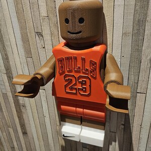 Personaggio "big brick style" carta igienica gigante Michael Jordan nba Chicago Bulls idea regalo