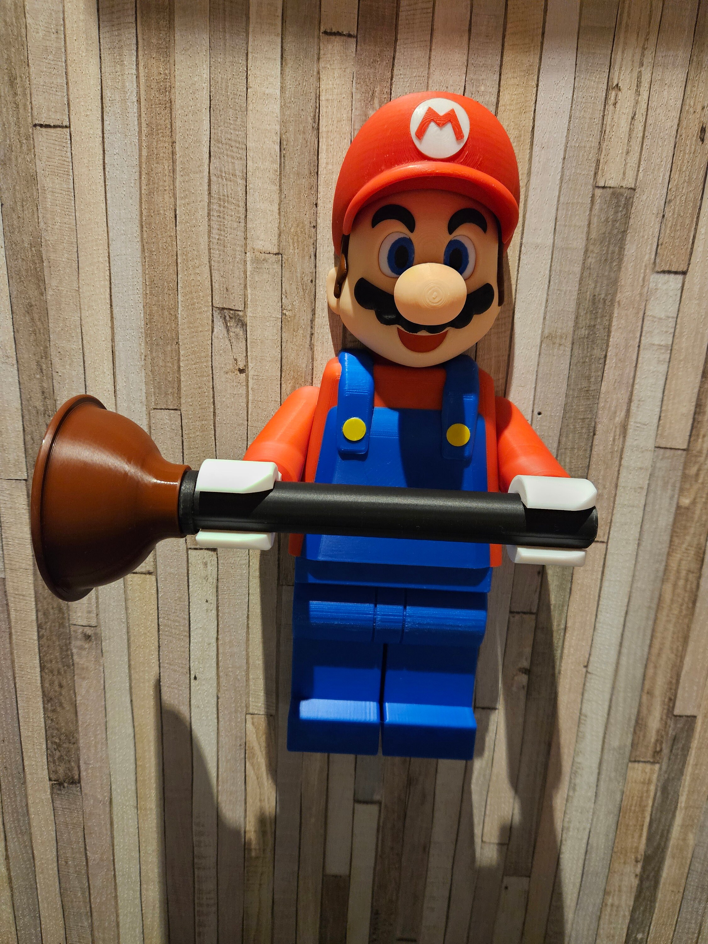 LEGO Personnage Géant Toilet Paper Mario - Idée Cadeau Originale - Neuf
