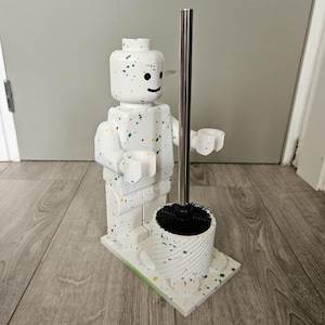 Idea de regalo de portaescobillas "estilo lego"