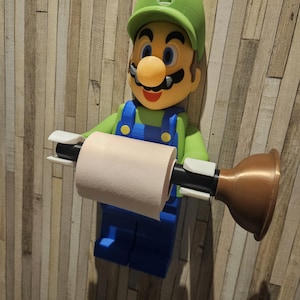 Personaggio "big brick" carta igienica gigante mario luigi idea regalo