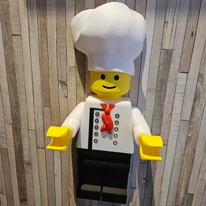 Statuina gigante in stile minifig, idea regalo per la carta igienica del cuoco
