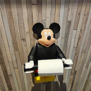 Personaggio topolino gigante in carta igienica "stile Lego", idea regalo