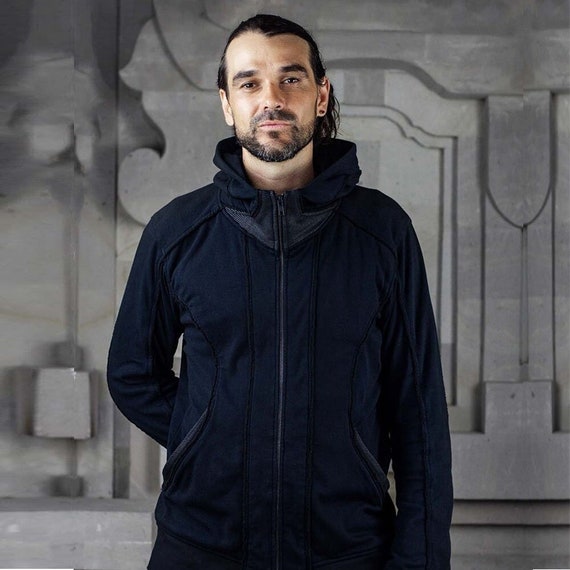 【TWN】25SS★ Wellput Hoodie Jacket CYBERPUNK HOODIE, Men's Techwear Cyberpunk Hoodie Jackets