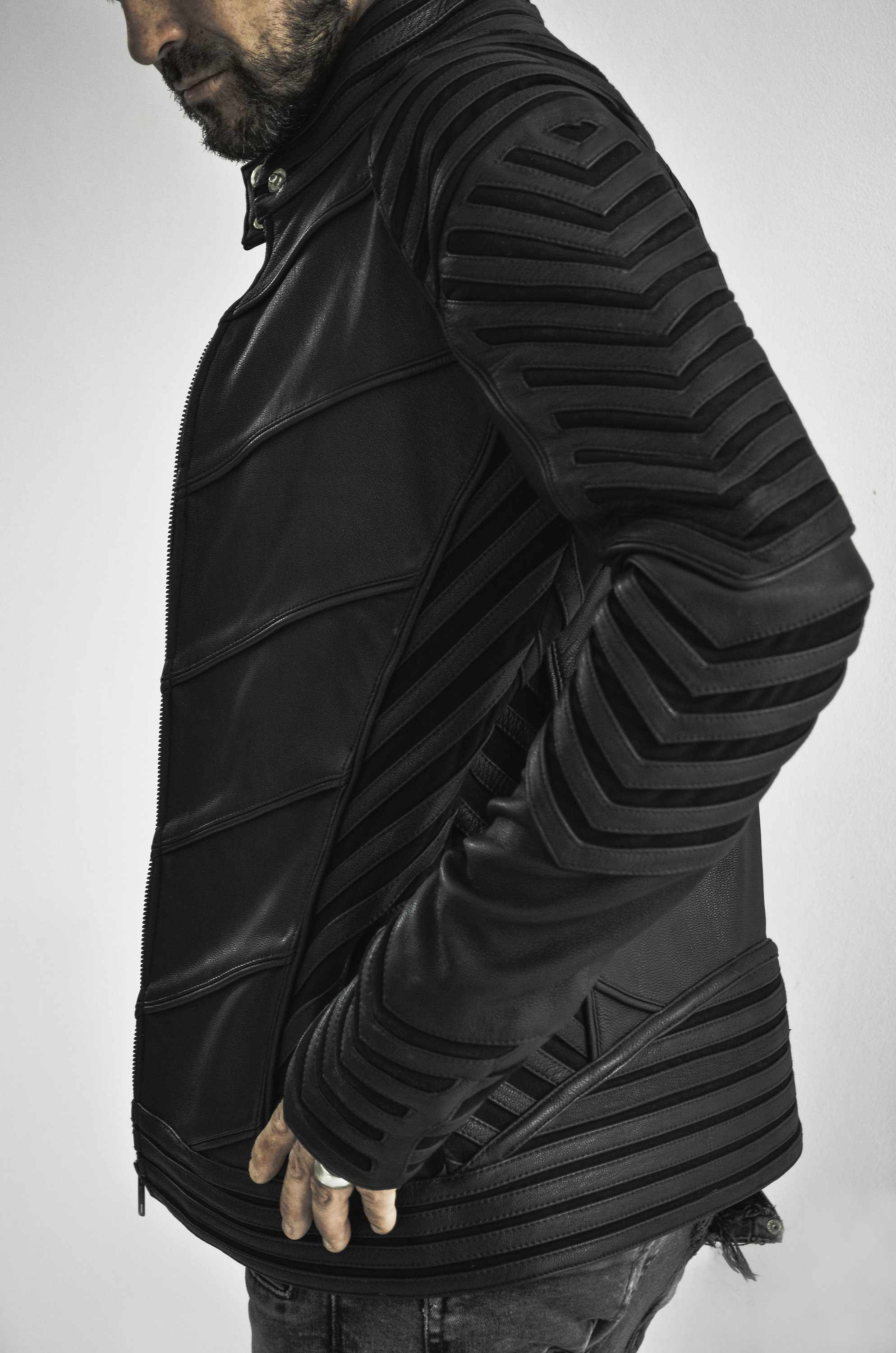 MEN CYBERWAR, FUTURISTIC Jacket, Edgy Street Style, Rev up