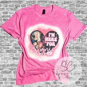 I&#39;m Just Here For Bunnie Jelly Roll Bleached Tee