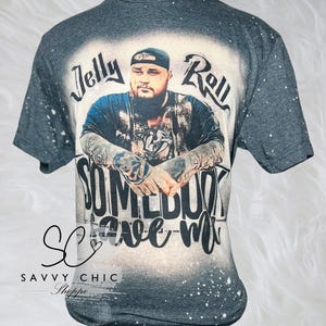 Jelly Roll Somebody Save Me Bleached Tee