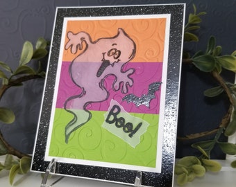 Halloween Ghost Boo! Card with a Matching Envelope