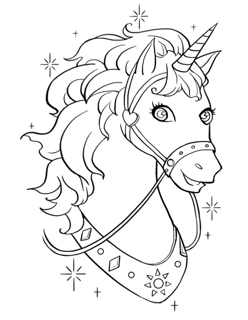 40 Super Cute Unicorn Coloring Pages - Etsy