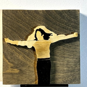 Michael Jackson wood art
