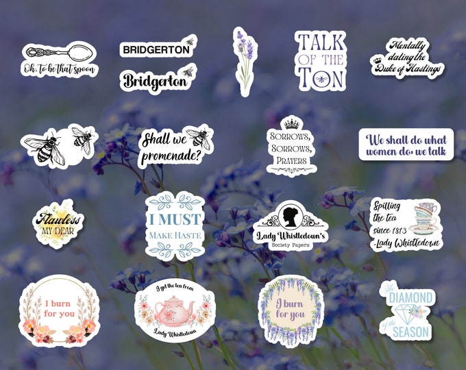Featured listing image: Bridgerton Sticker Pack (18 pack)