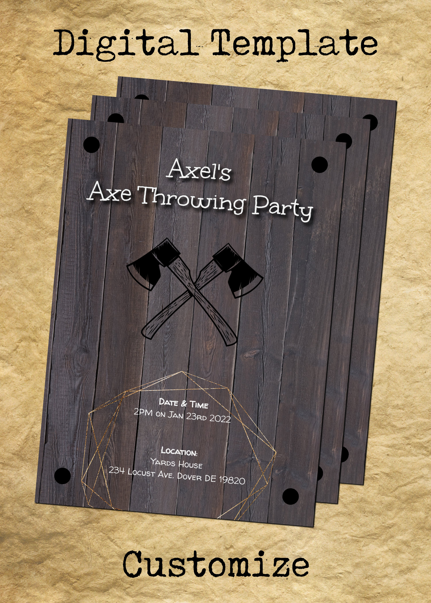 Axe Throwing Party Etsy