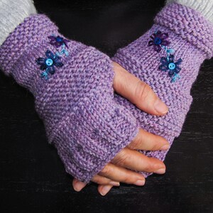 Beautiful, Unique, Warm, Colorful, Fingerless Glvoes image 7