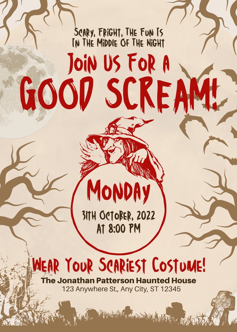 Printable Halloween Party Invitation - Il 794xN.4282059513 Lbzk