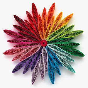 Stella di carta da 3,1", arte quilled, fiocco di neve quilled, ornamento natalizio, decorazione natalizia, arte sospesa, mandala quilled, arte 3D, arte di carta