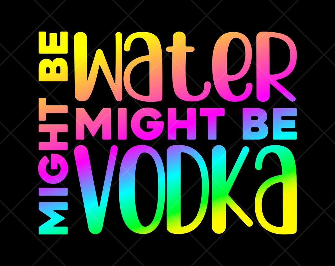 Könnte Wasser sein Wodka SVG Wodka SVG Wasser SVG Workout Etsy.de