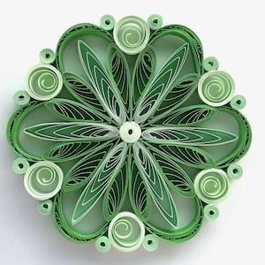 Stella di carta da 2,8", arte quilled, fiocco di neve quilled, ornamento natalizio, decorazione natalizia, arte sospesa, mandala quilled, arte 3D, arte di carta