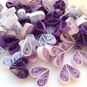 Kleine Papierherzen, Tischdekor-Akzente, Babyparty, Babyparty, Geschenkfüllung, Baby-Kinderzimmer, Herzverzierungen, Herzen Dekor, 3D quilled Art