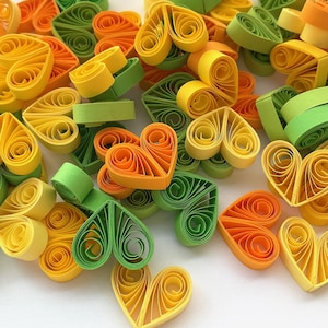 Papieren hartjes, tafeldecoratieaccenten, babyfeestje, babyshower, cadeauvullers, babykamer, hartversieringen, decor harten, 3D Quilled Art